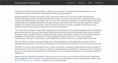 Desktop Screenshot of lancastercemetery.org